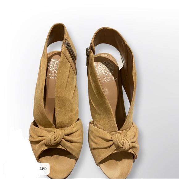 Vince Camuto Demi Pink Suede Knot Mule Sandal 9.5 - Picture 1 of 6